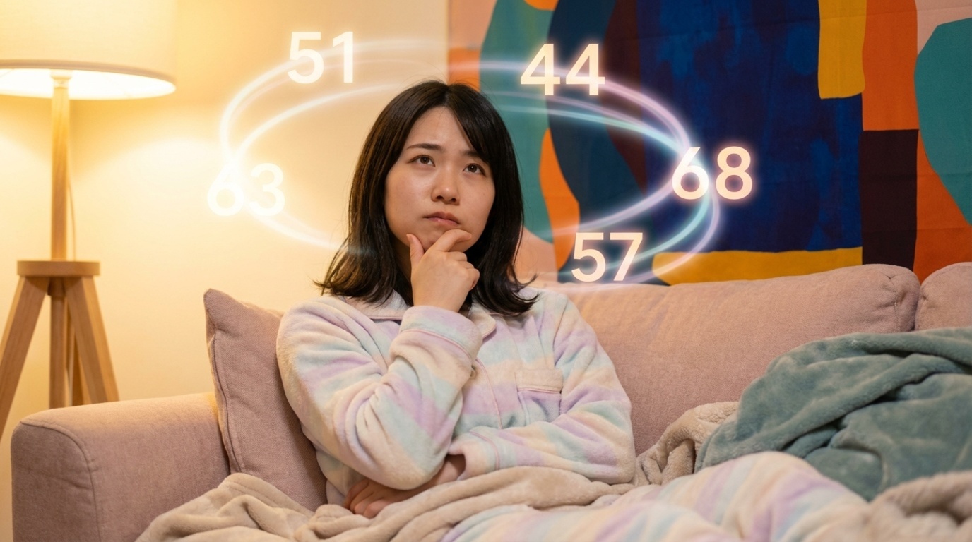 撮影条件による顔面偏差値のブレを気にしている人物