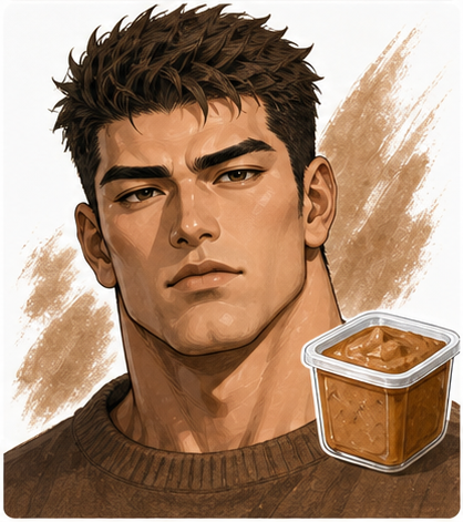 味噌顔タイプのイラスト